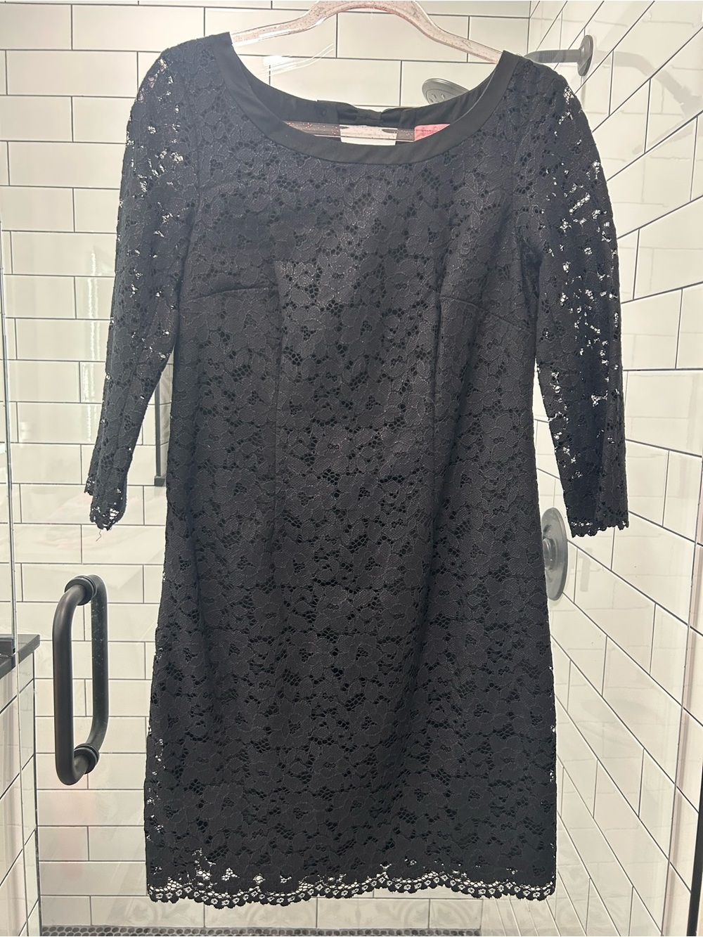 EUC Lilly Pulitzer Black Lace Midi Dress size 6